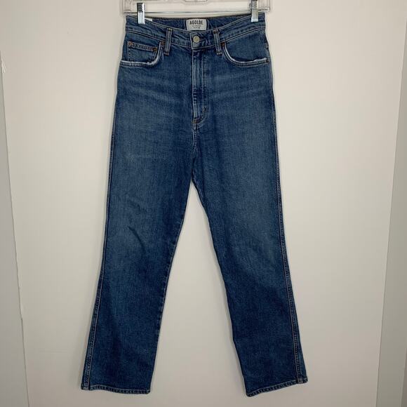AGOLDE Pinch Waist Straight Jeans Womens Size 26 Blue - Picture 2 of 16